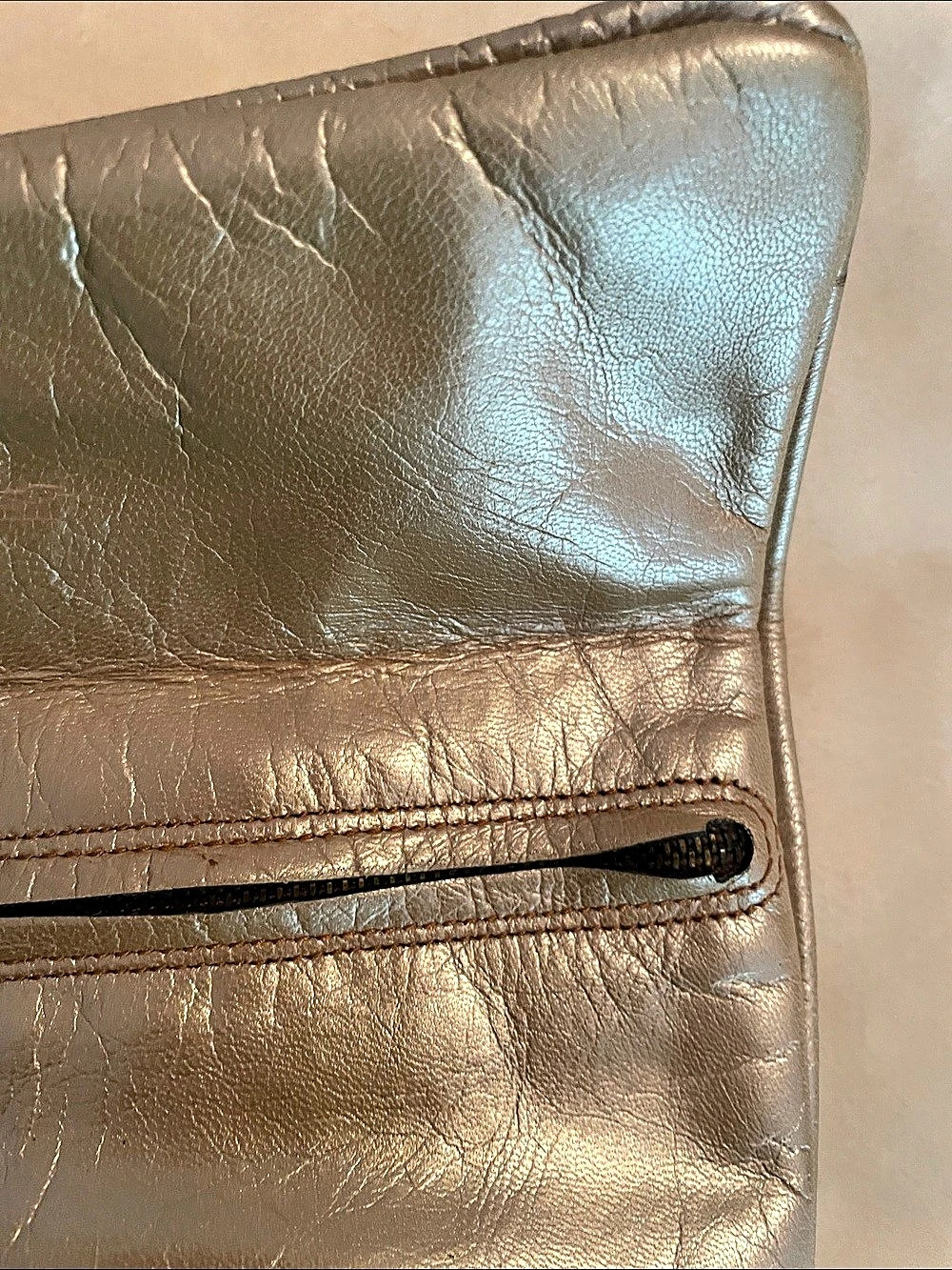 Metallic Gold Clutch - Picture 8 of 12